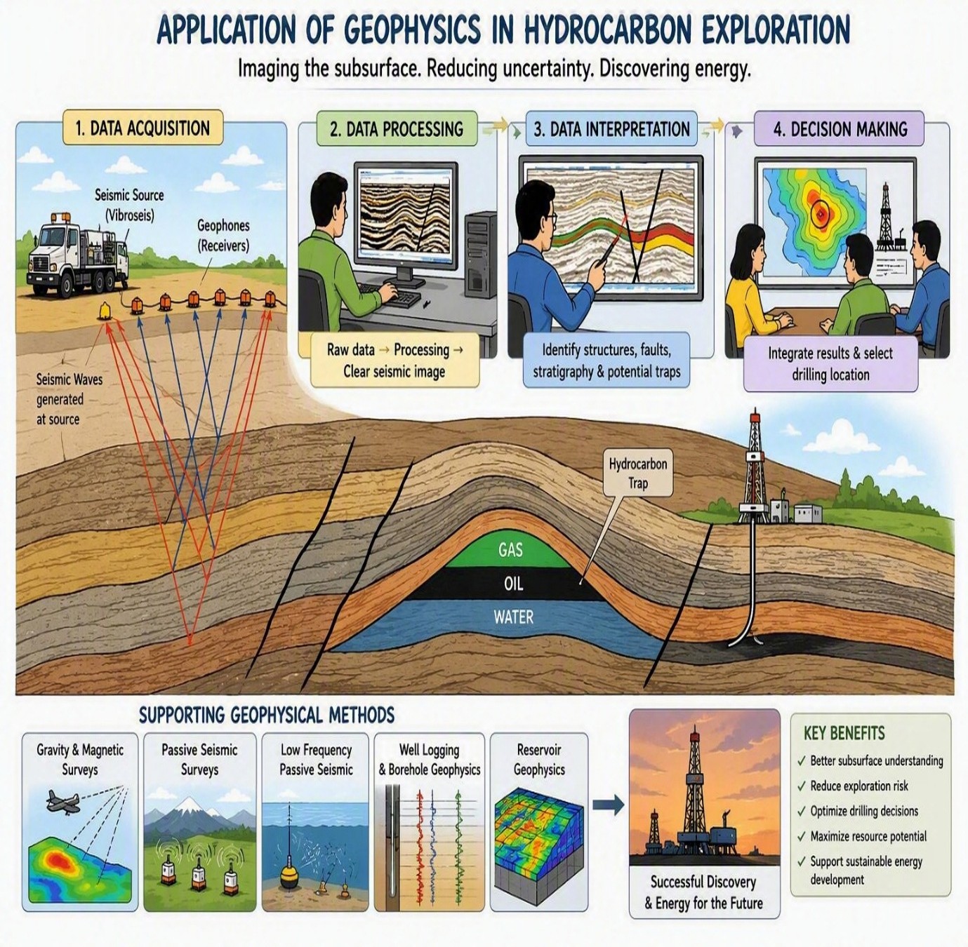 Application of Geophysics in Hydrocarbon Exploration