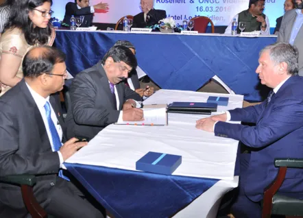 Signing of MoU for stake in oil assets in Russia